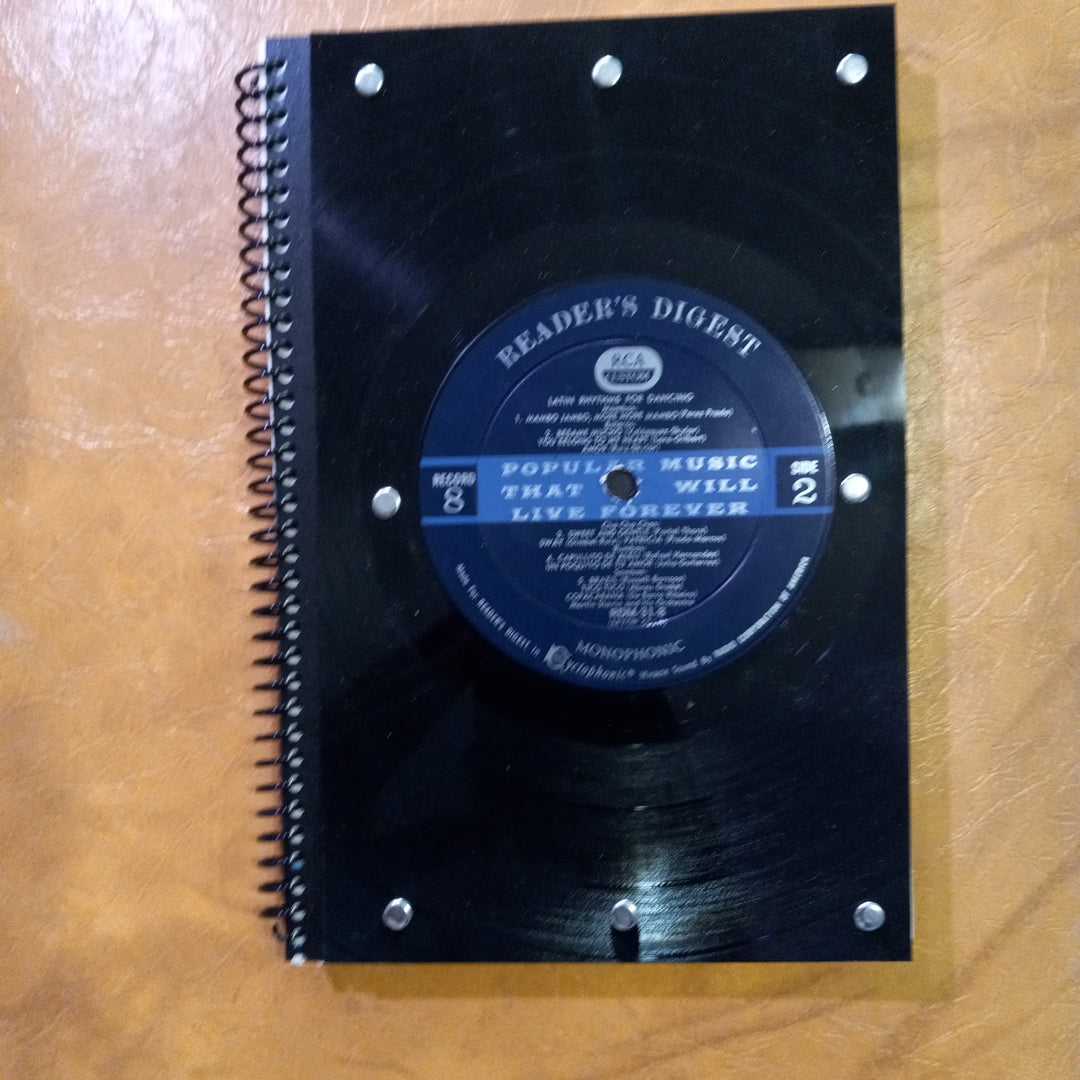 Reader's Digest "Popular Music That Will Live Forever" 1 of 2 Anthology Vintage Vinyl Record ‐ Premium Artist-Quality Sketchbook