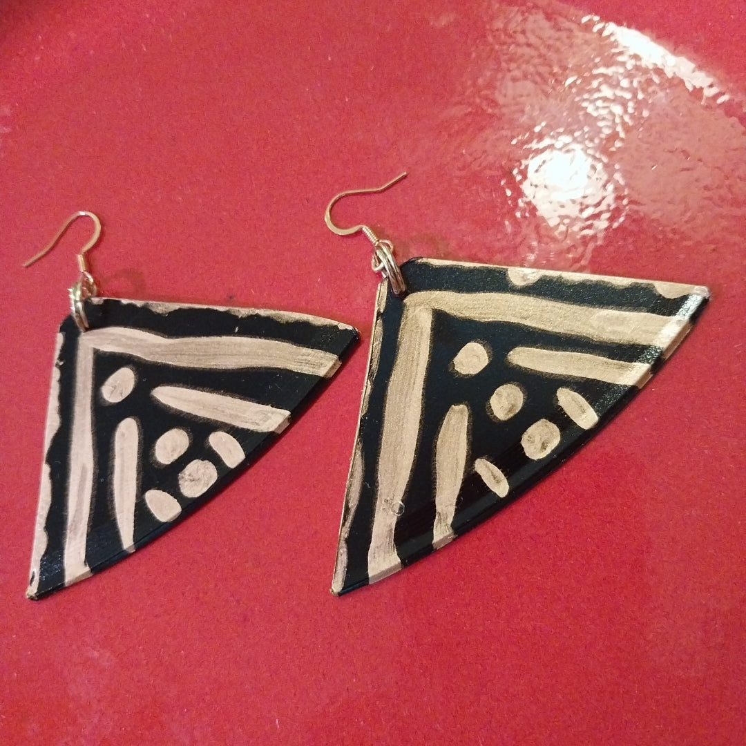 "Love Of A Village I" Vintage Vinyl Record Earrings
