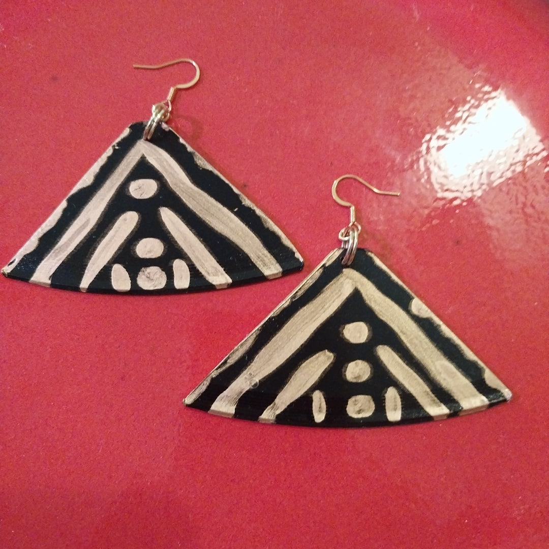 "Love Of A Village I" Vintage Vinyl Record Earrings