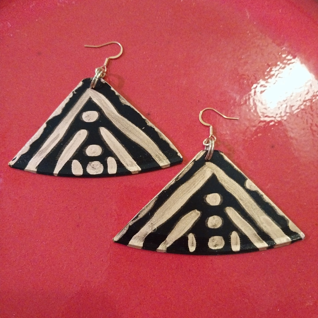 "Love Of A Village I" Vintage Vinyl Record Earrings